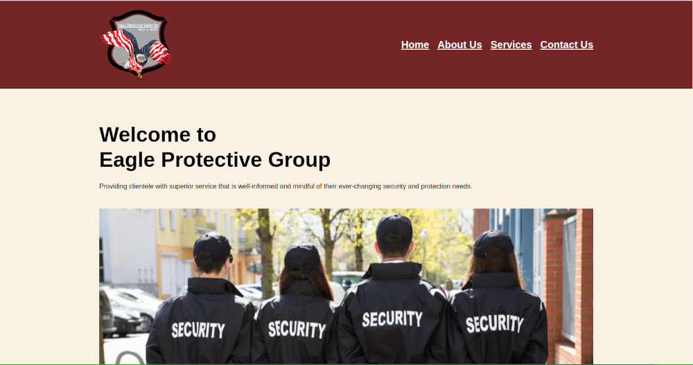 Eagle Protective Group Homepage